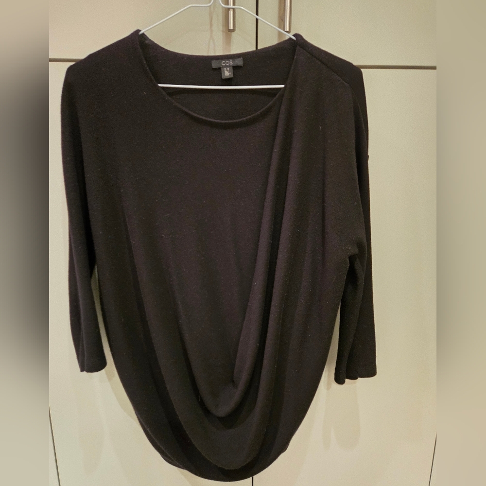 COS Black Drape Women's Top